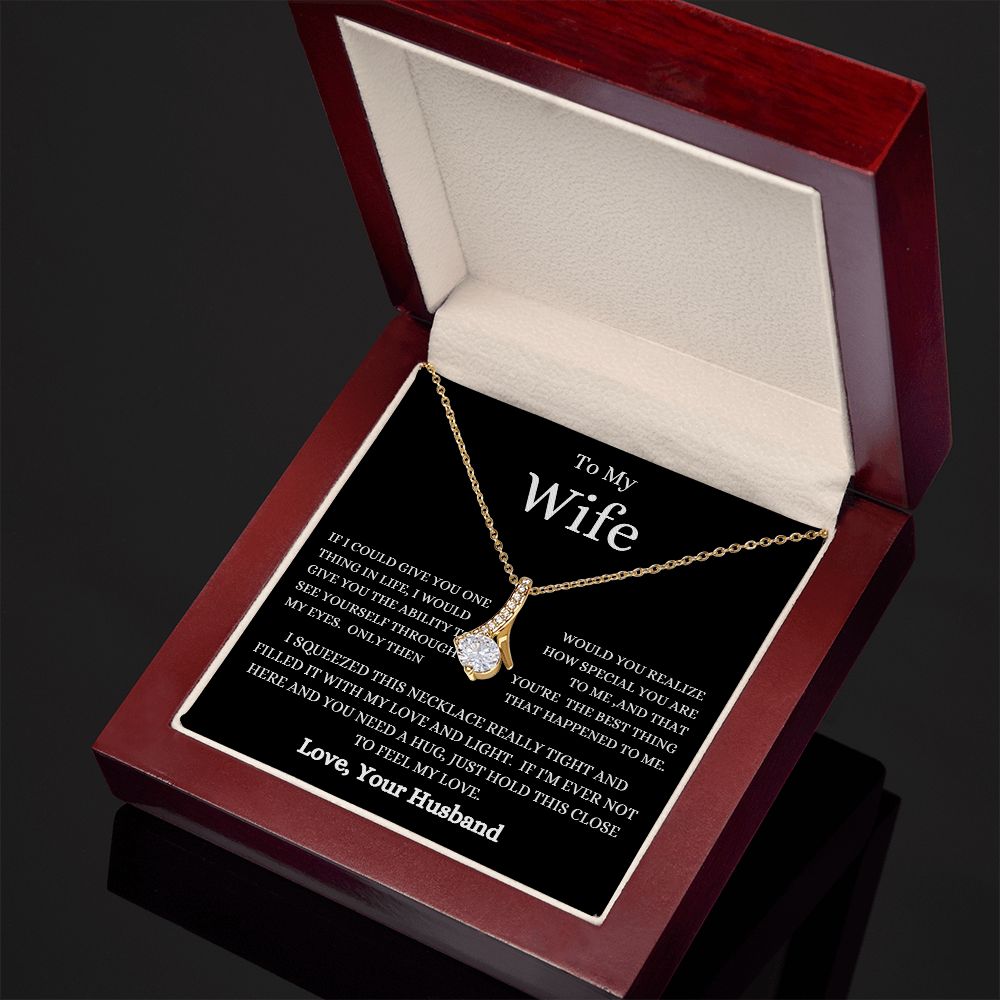 TO MY WIFE ALLURING BEAUTY NECKLACE