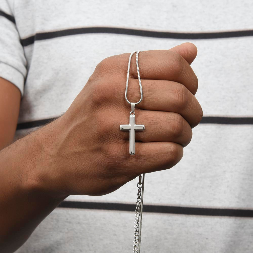 To My fiancee` Cross Necklace