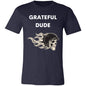 GRATEFUL DUDE SKELTON HELMET FLAME T-SHIRT