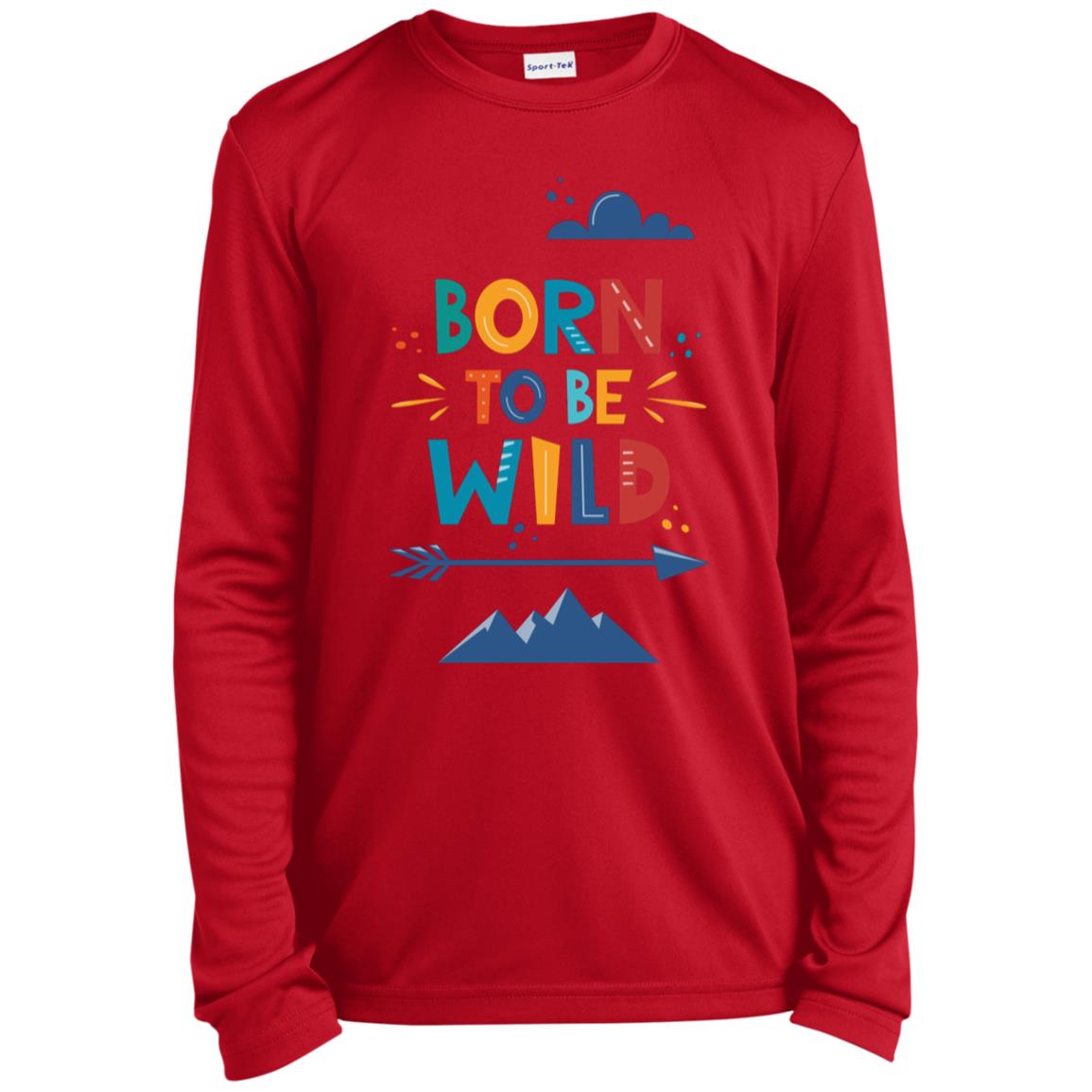 BORN TO BE WILD LONG SLEEVE YOUTH T-SHIRT