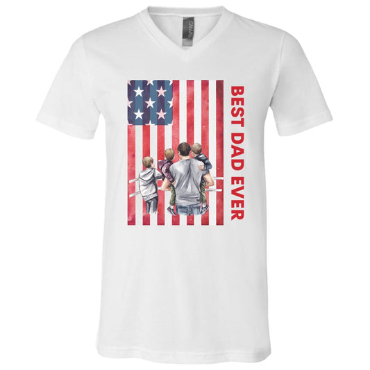 DAD THREE KIDS FLAG T-SHIRT