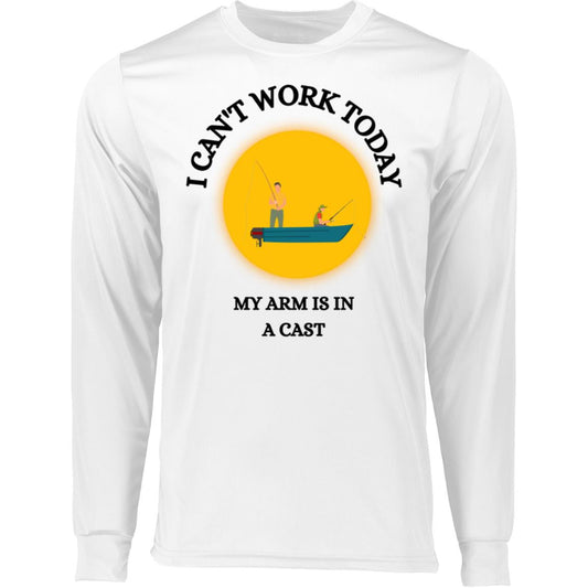 I CAN'T WORK TODAY FISHING T-SHIRT