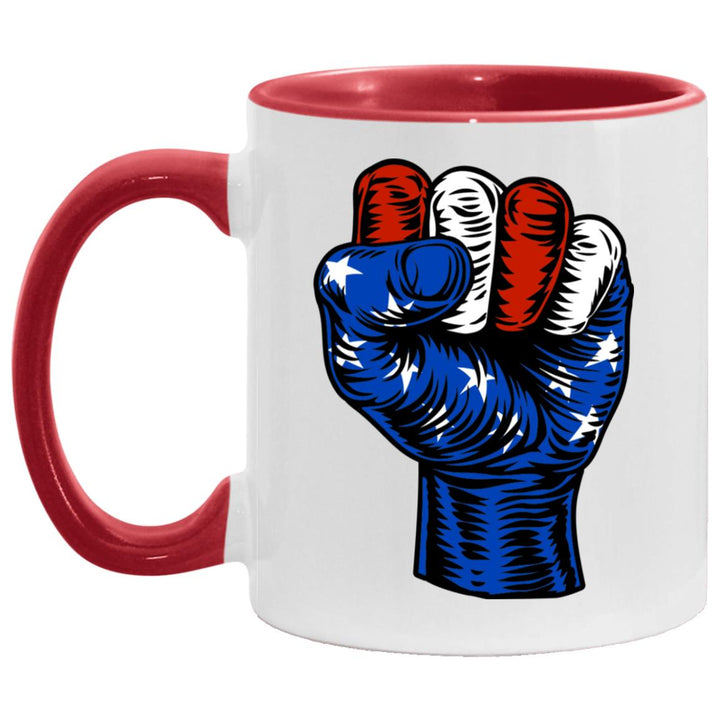 RED WHITE BLUE SINGLE FIST CUP