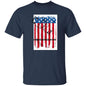 RED WHITE BLUE FLAG FIST BUMP FATHER AND SON  YOUTH TS