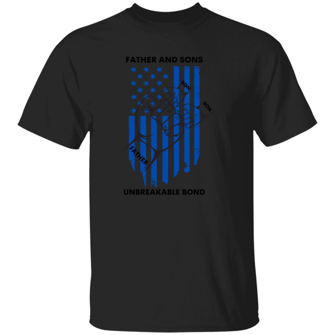 BLUE FLAG FATHER AND TWO SONS YOUTH T-SHIRT