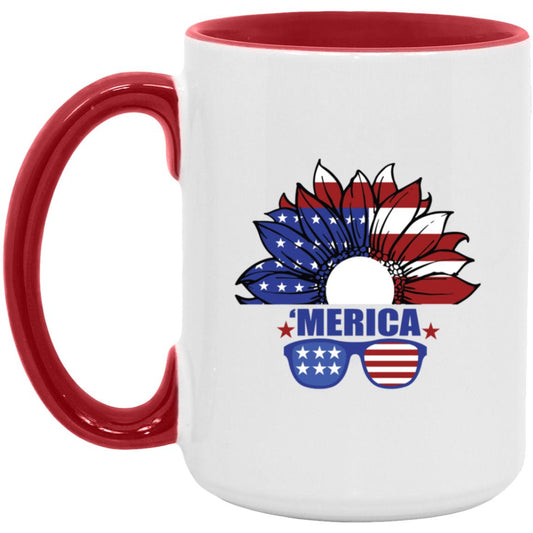 AMERICAN FAN AND SUNGLASSES CUP