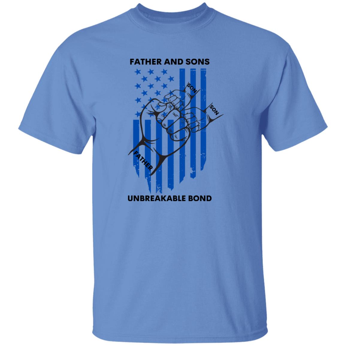 BLUE FLAG FATHER AND TWO SONS YOUTH T-SHIRT