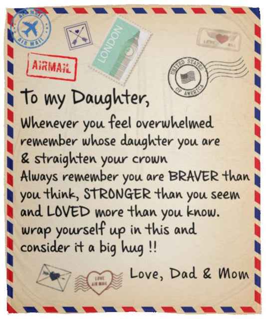 TO MY DAUGHTER BLANKET