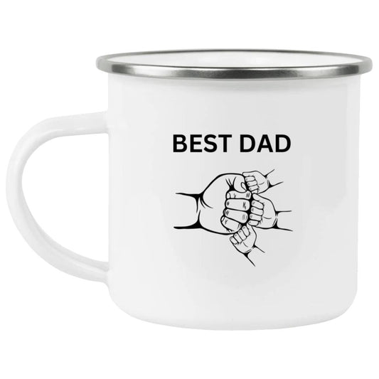 BEST DAD FIST BUMP THREE KIDS CUP