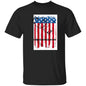 RED WHITE BLUE FLAG FIST BUMP FATHER AND SON  YOUTH TS