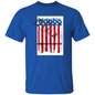 RED WHITE BLUE FLAG FIST BUMP FATHER AND SON  YOUTH TS