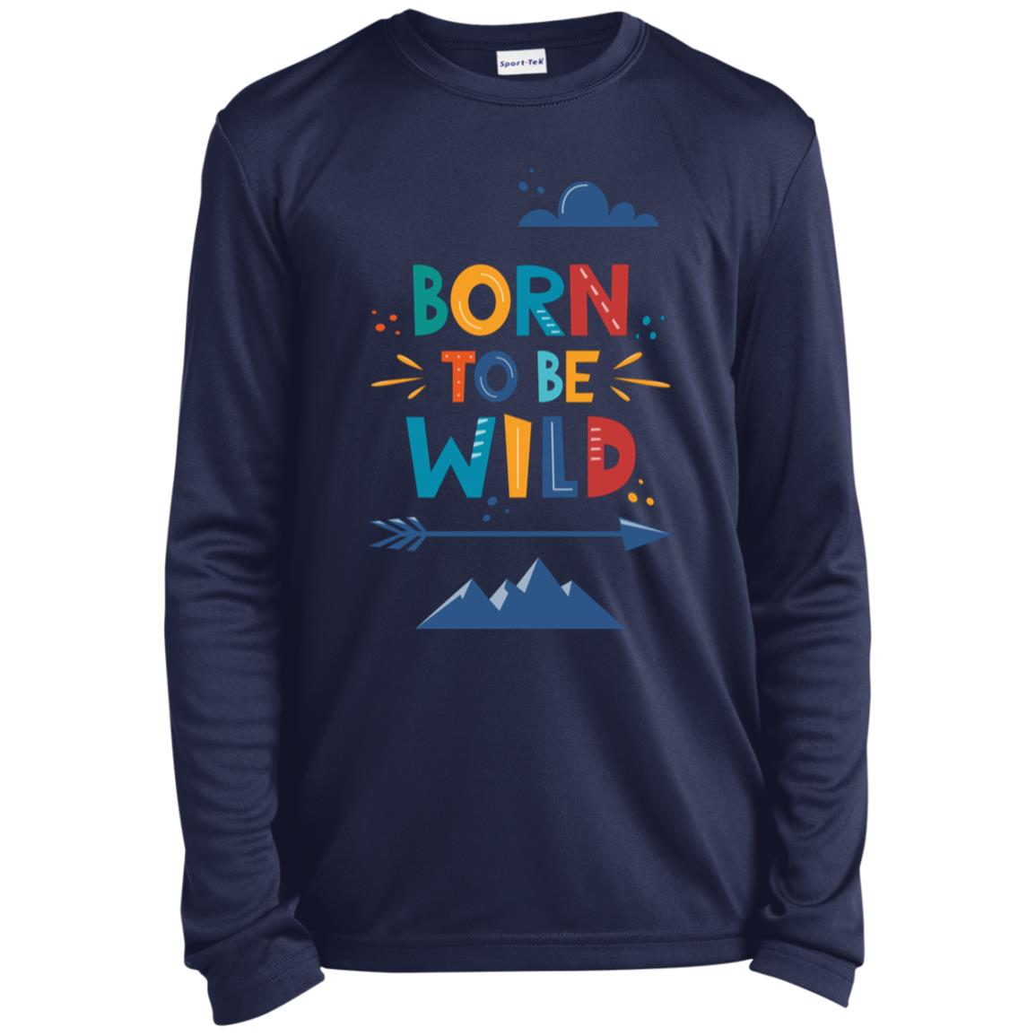 BORN TO BE WILD LONG SLEEVE YOUTH T-SHIRT