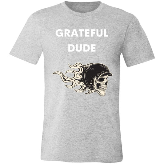 GRATEFUL DUDE SKELTON HELMET FLAME T-SHIRT