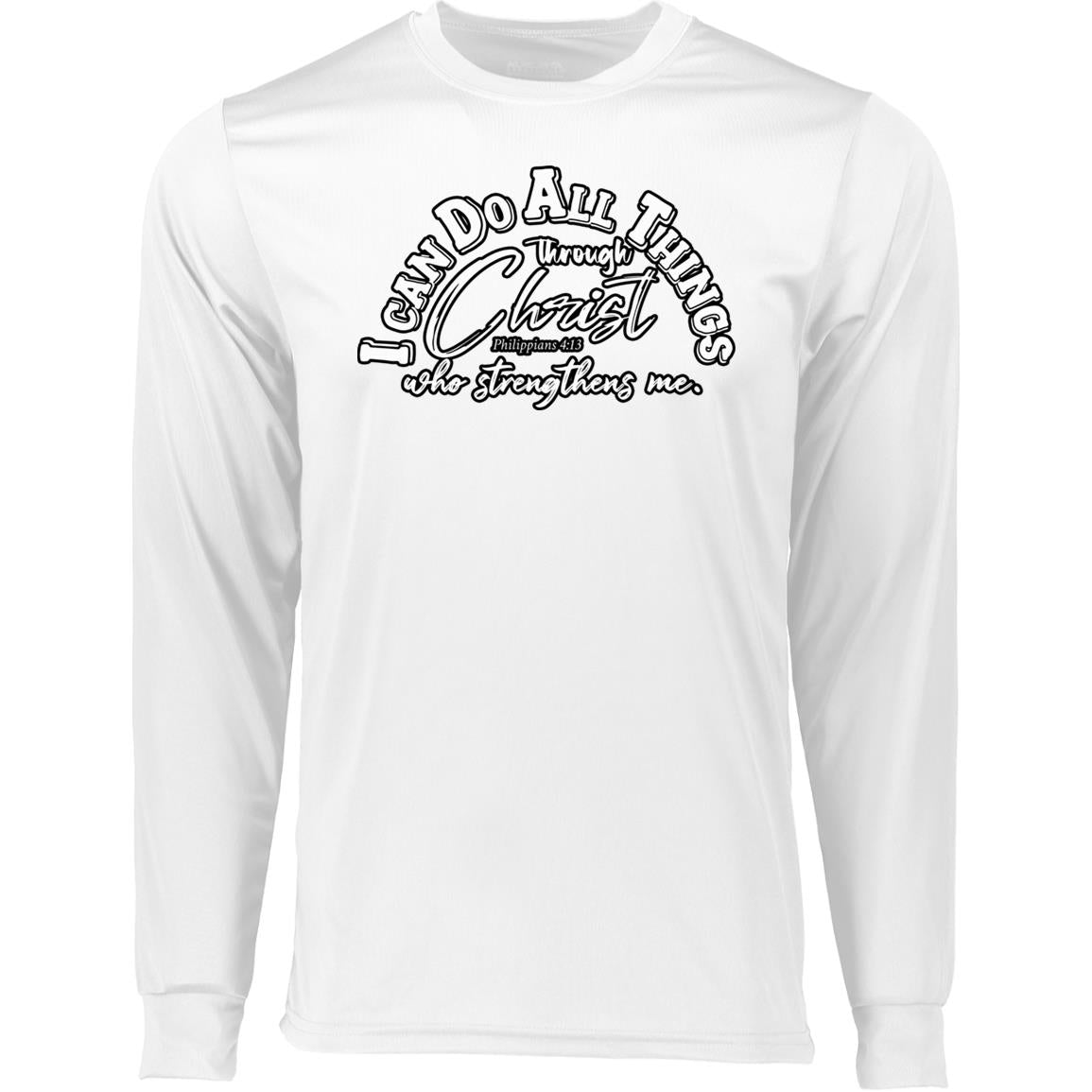 I CAN DO ALL THINGS TSHIRTS 788 Long Sleeve Moisture-Wicking Tee