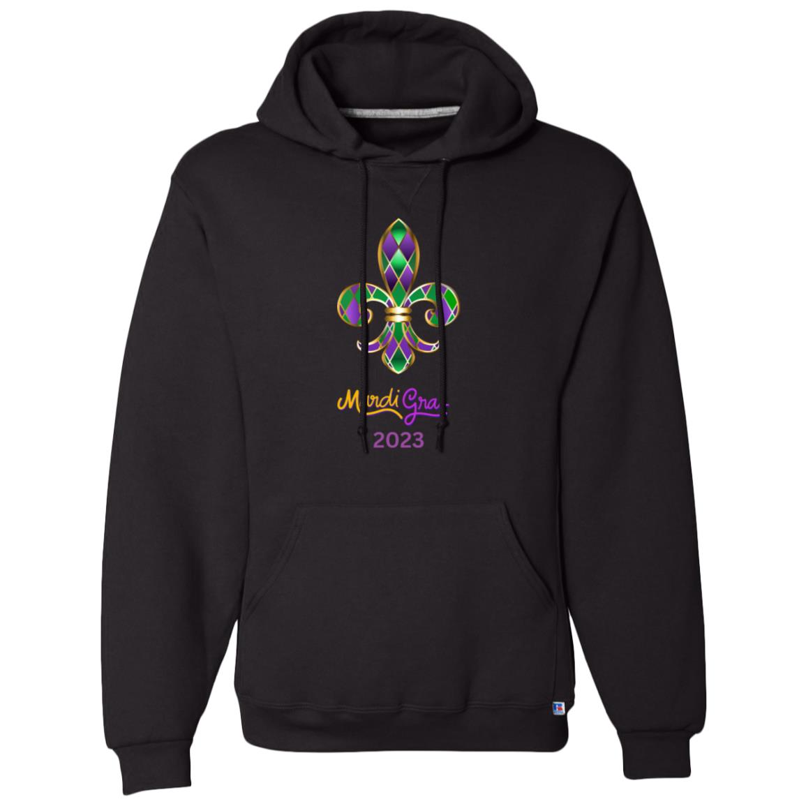 MARDI GRAS fleur de lit 02-13 695HBM Dri-Power Fleece Pullover Hoodie