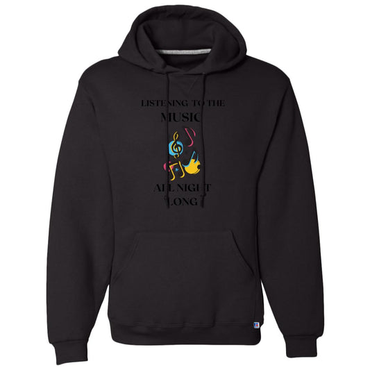 LISTENING TO THE MUSIC ALL NIGHT LONG 695HBM Dri-Power Fleece Pullover Hoodie