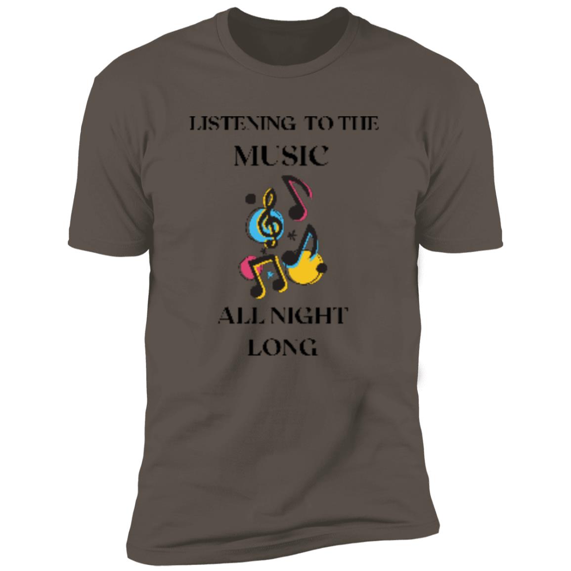 LISTENING TO THE MUSIC   NL3600 Premium Short Sleeve T-Shirt