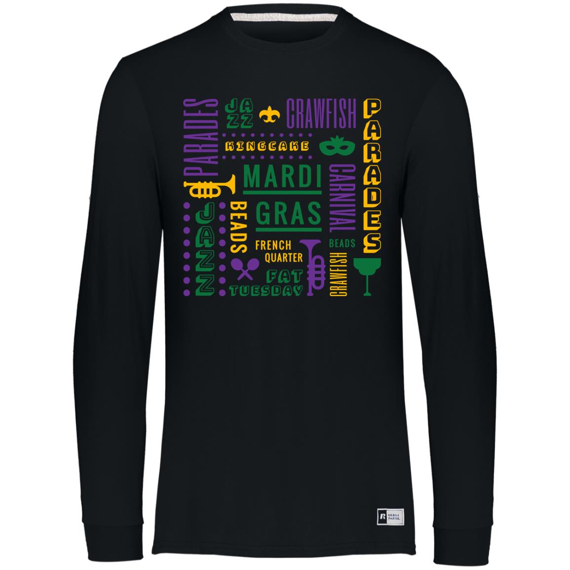 MARDI  GRAS DESIGNS MULTI 64LTTM Essential Dri-Power Long Sleeve Tee