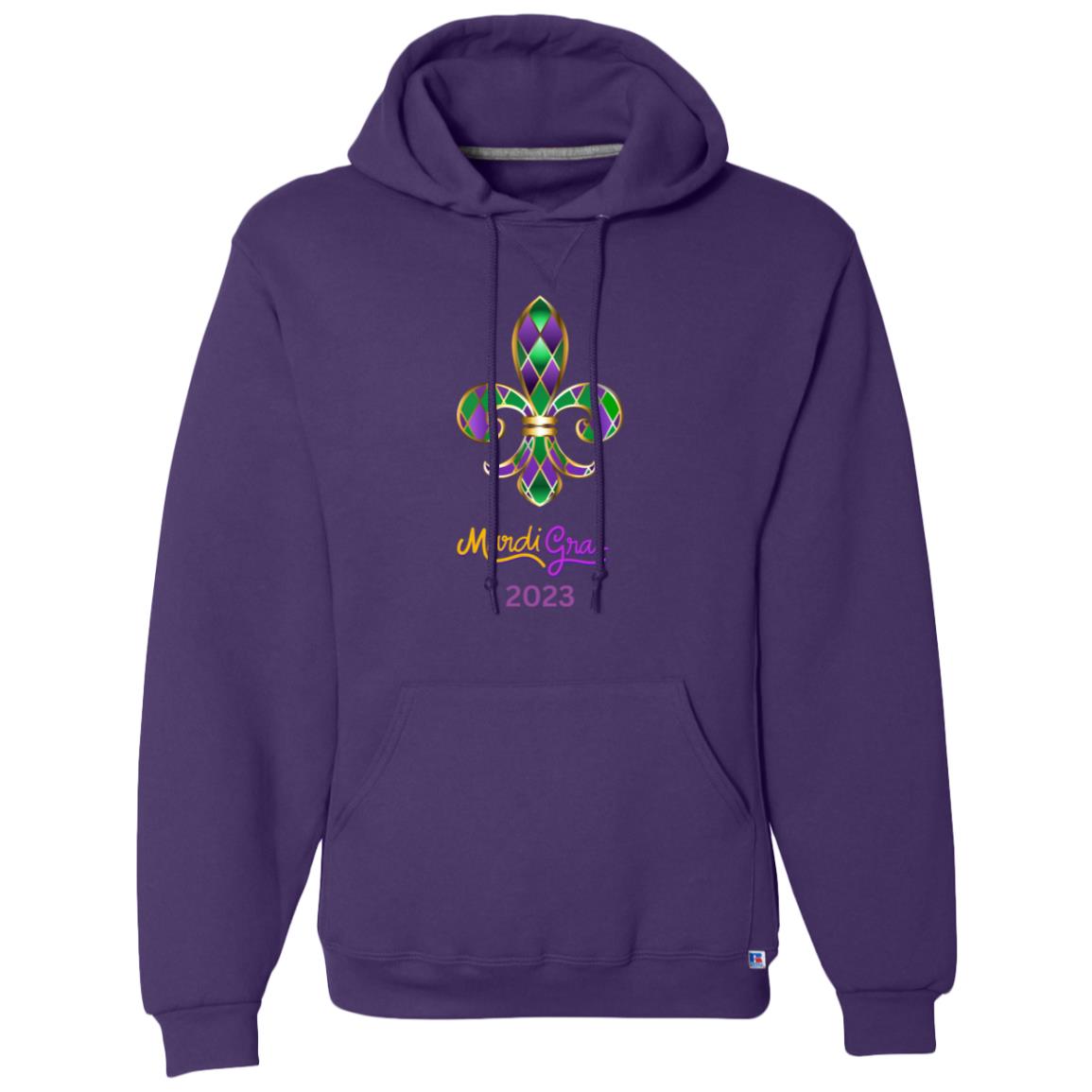 MARDI GRAS fleur de lit 02-13 695HBM Dri-Power Fleece Pullover Hoodie