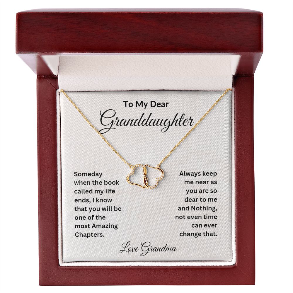To My Dear Granddaughter Everlasting Love Necklace