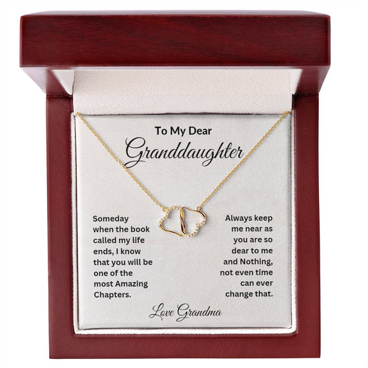 To My Dear Granddaughter Everlasting Love Necklace