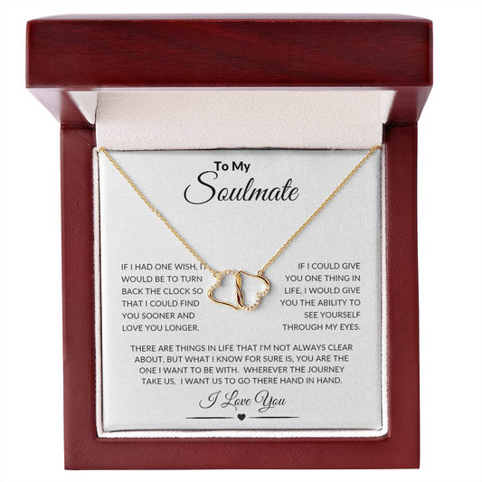 To My Soulmate Everlasting Love Necklace