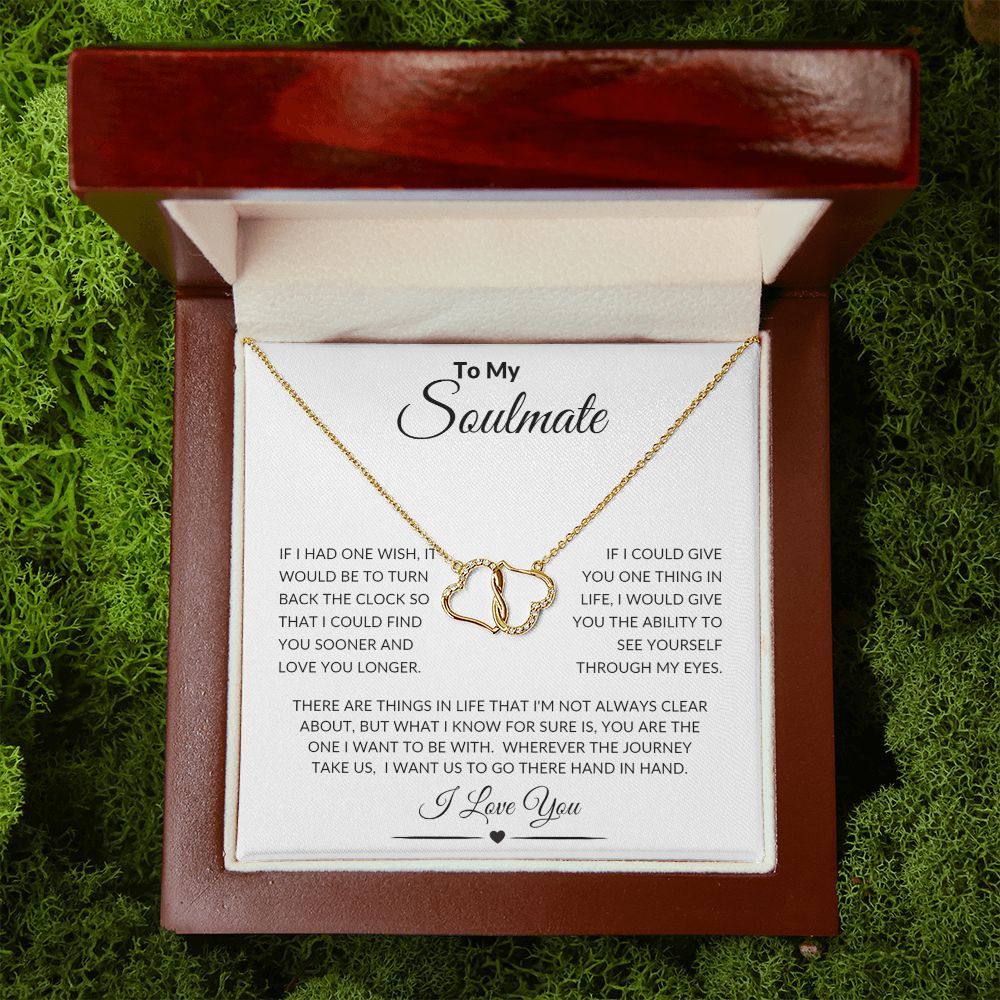 To My Soulmate Everlasting Love Necklace