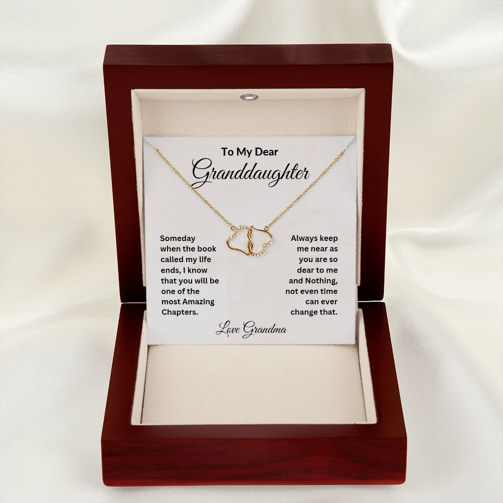 To My Dear Granddaughter Everlasting Love Necklace