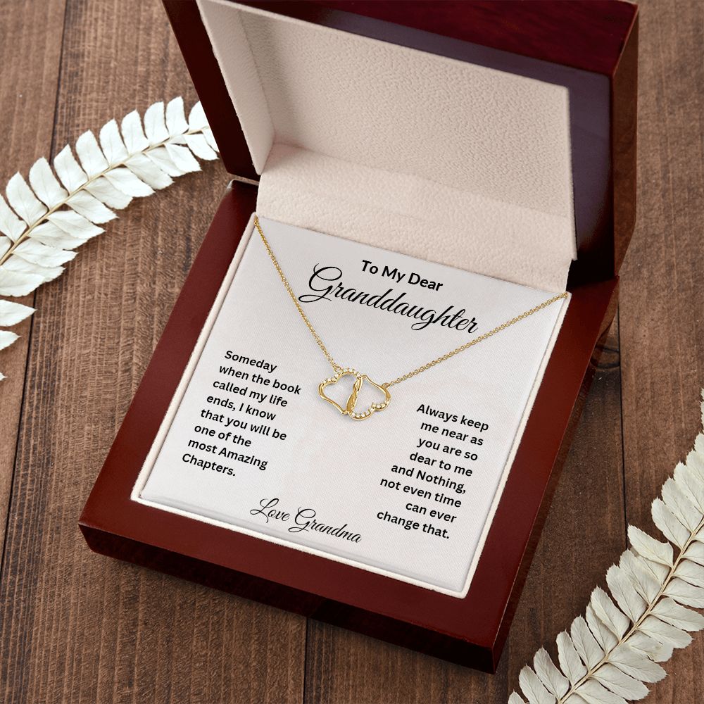 To My Dear Granddaughter Everlasting Love Necklace