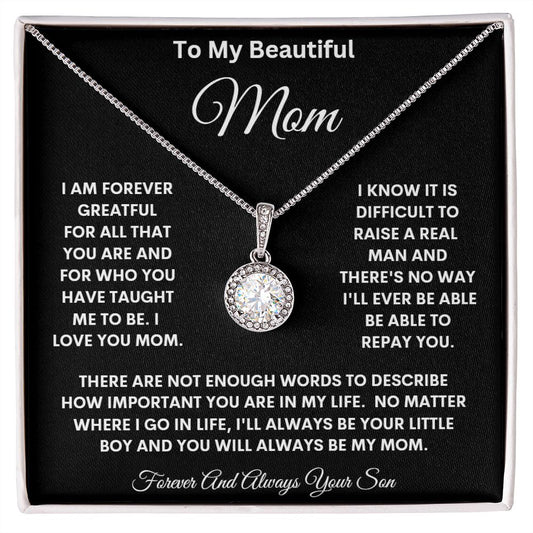 TO MY BEAUTIFUL MOM  ETERNAL HOPE NECKLACE