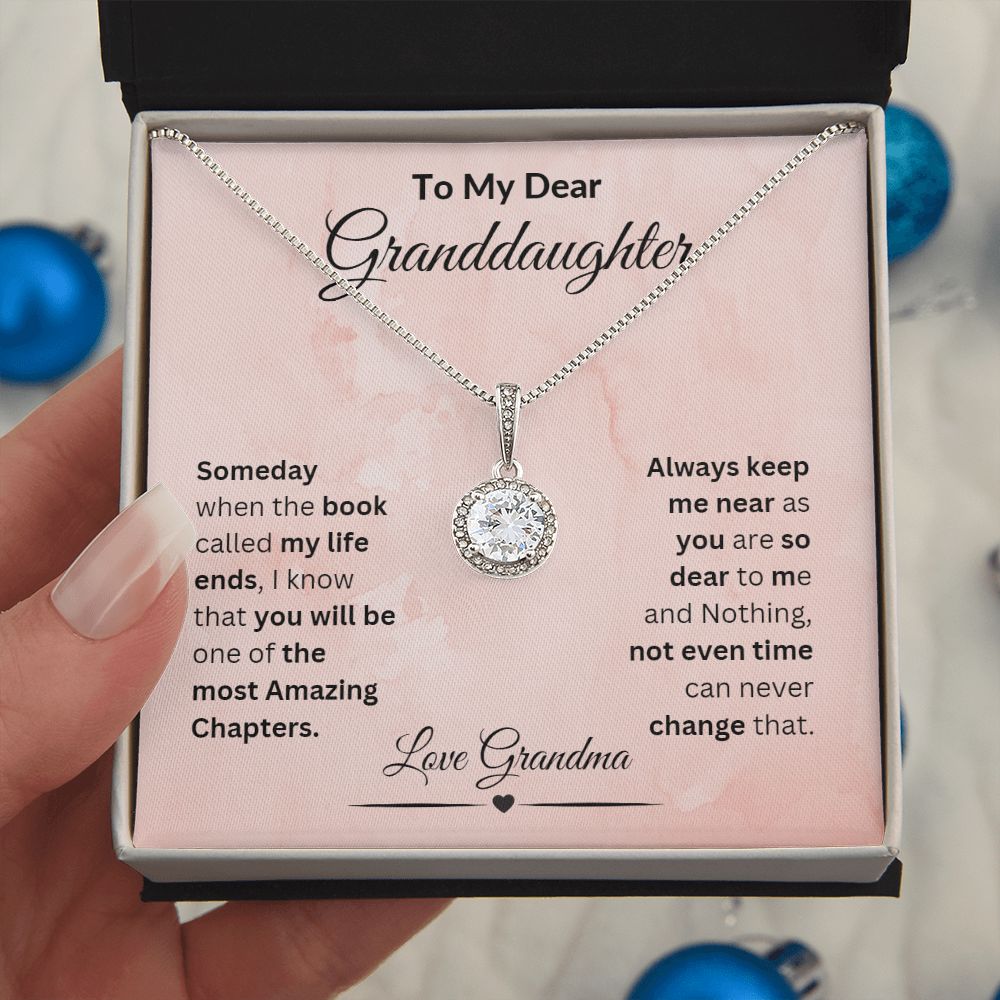 TO MY DEAR GRANDDAUGHTER  ETERNAL HOPEE NECKLACE