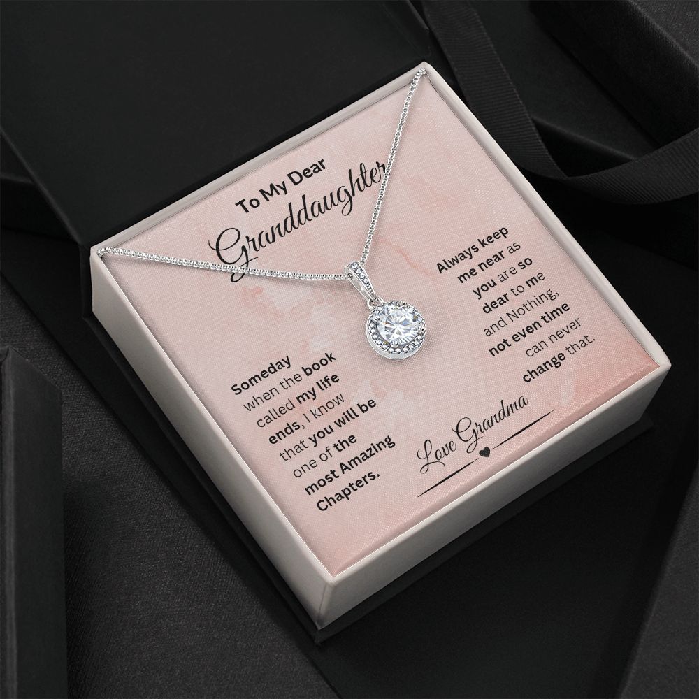 TO MY DEAR GRANDDAUGHTER  ETERNAL HOPEE NECKLACE