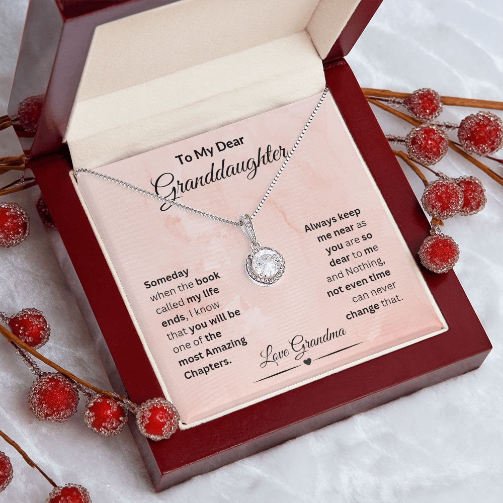 TO MY DEAR GRANDDAUGHTER  ETERNAL HOPEE NECKLACE