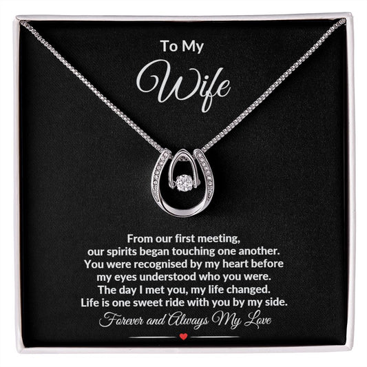 TO MY WIFE  LUCKY NECKLACE
