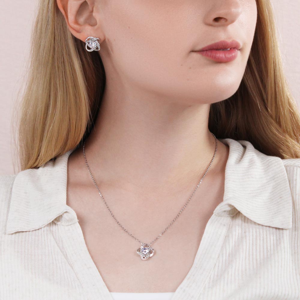 To My Soulmate Love Knot Necklace