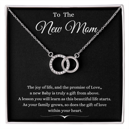 TO THE NEW MOM THE PERFECT PAIR NECKLACE