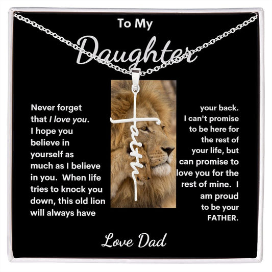 TO MY DAUGHTER FAITH CROSS
