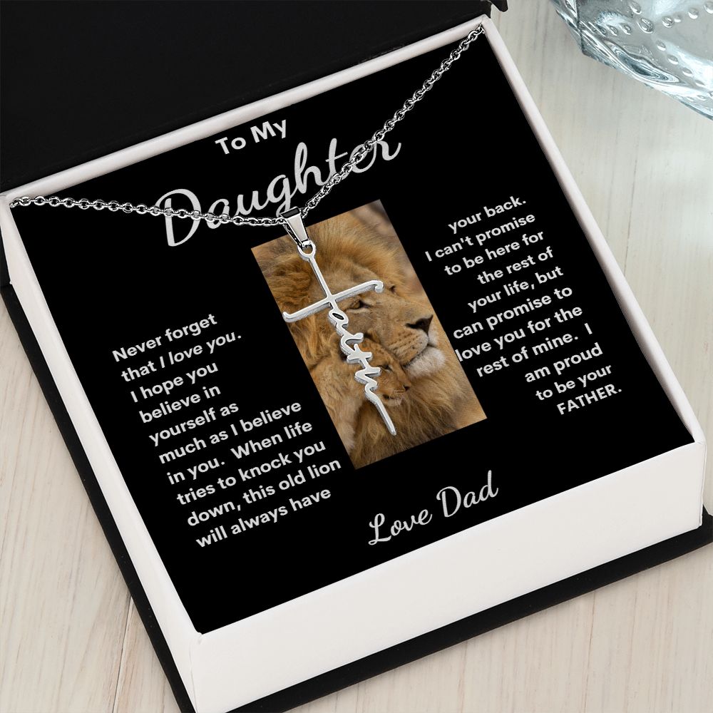 TO MY DAUGHTER FAITH CROSS
