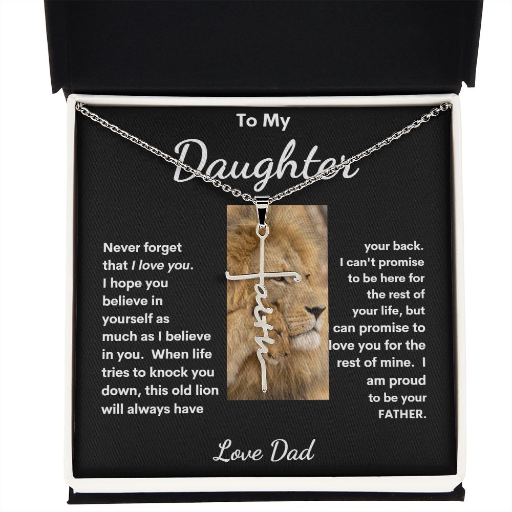 TO MY DAUGHTER FAITH CROSS