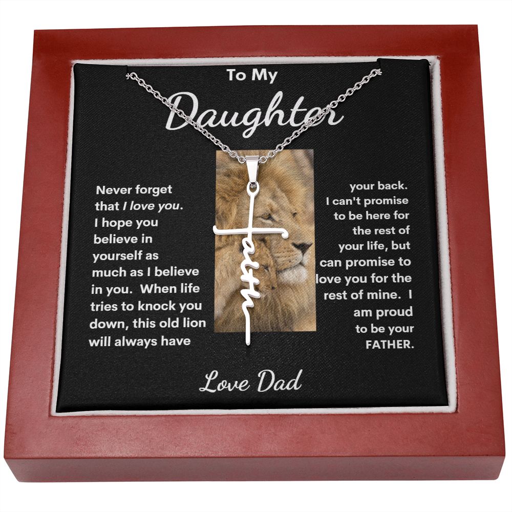 TO MY DAUGHTER FAITH CROSS