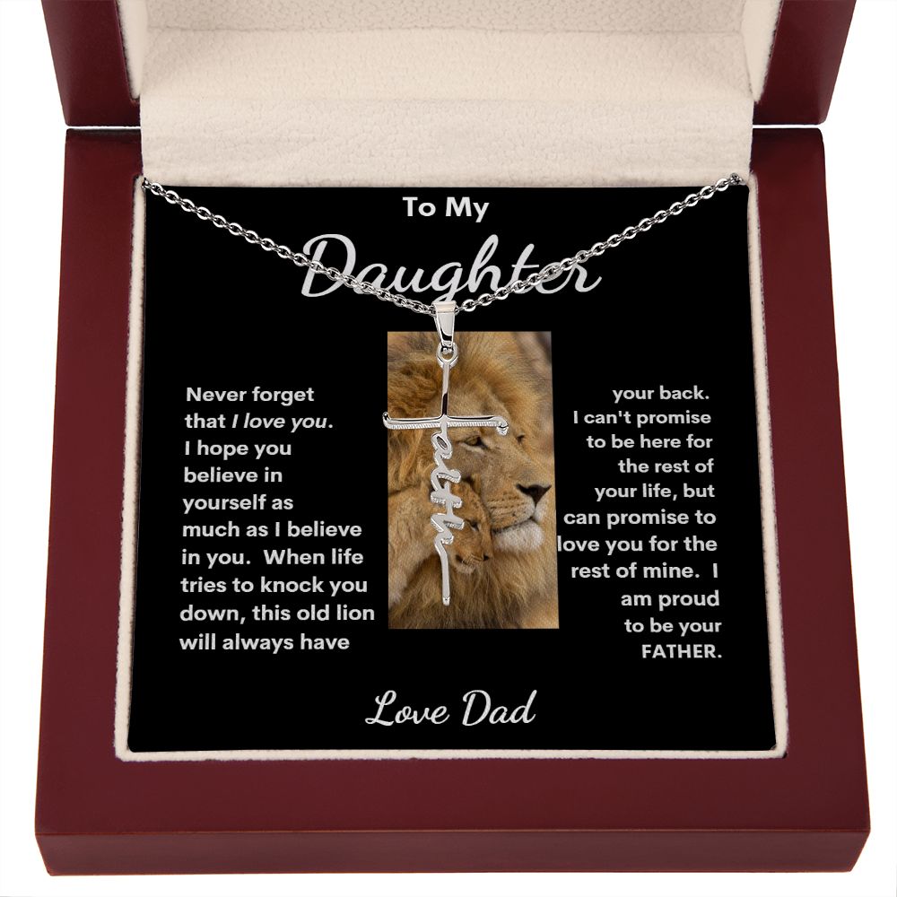 TO MY DAUGHTER FAITH CROSS
