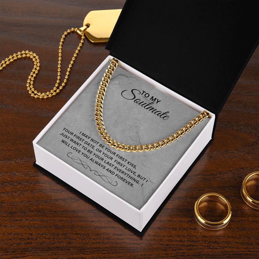 TO MY SOULMATE CUBAN LINK CHAIN