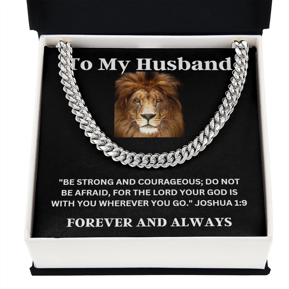 To My Husband Cuban Chain