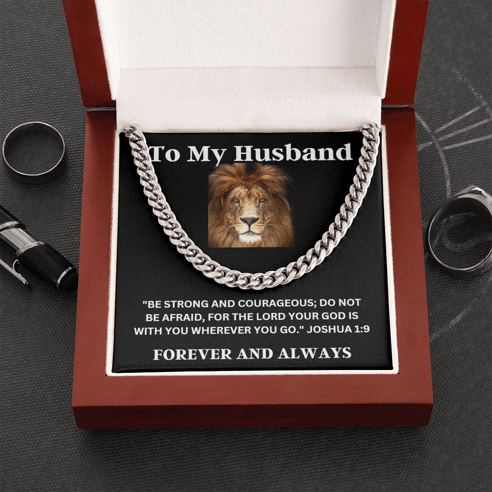 To My Husband Cuban Chain