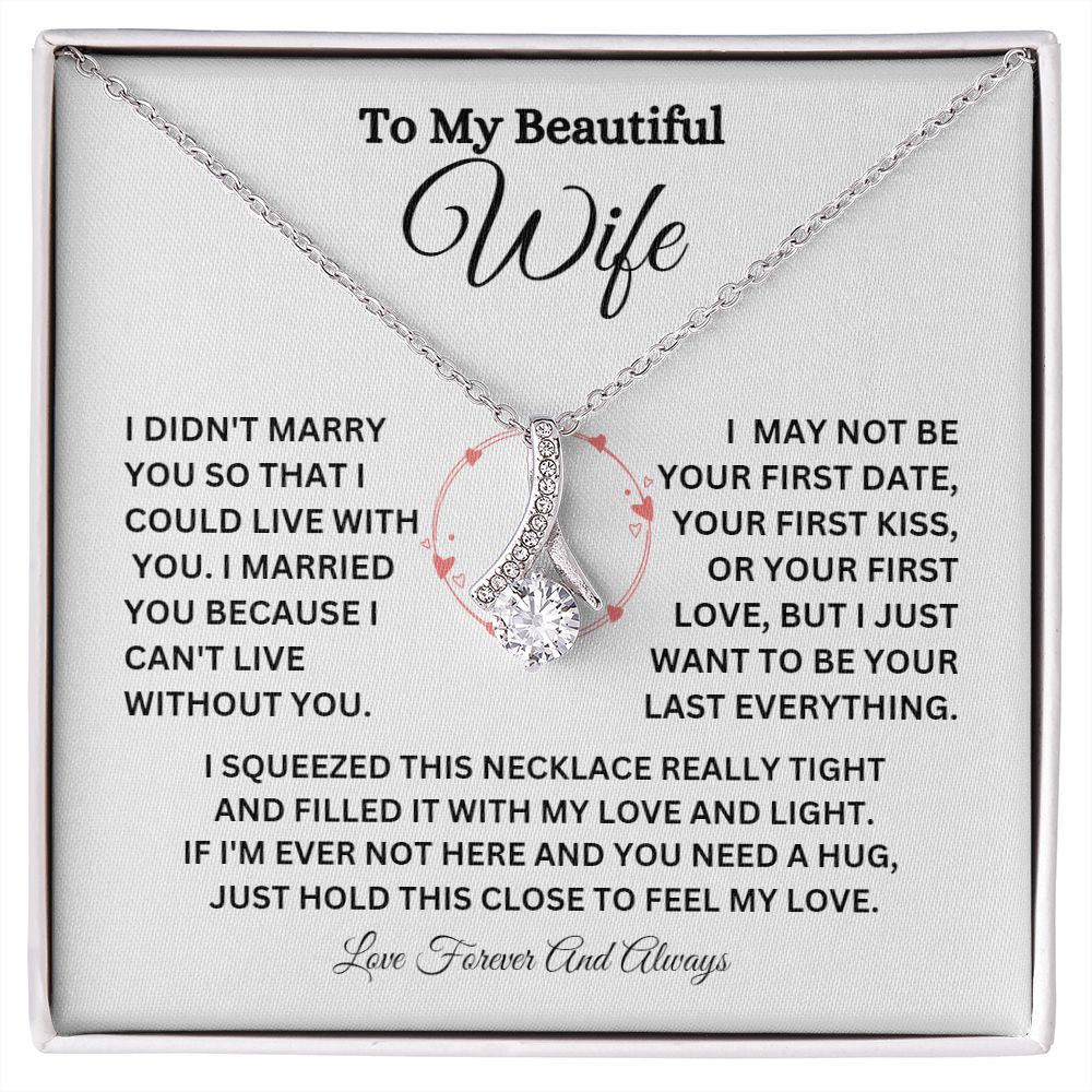 TO MY BEAUTIFUL WIFE ALLURING BEAUTY NECKLACE