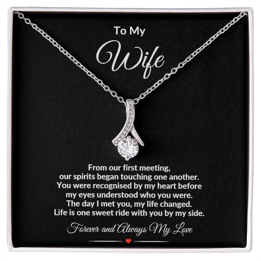 TO MY WIFE ALLURING BEAUTY NECKLACE