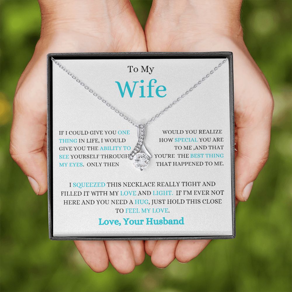 TO MY WIFE ALLURING BEAUTY NECKLACE