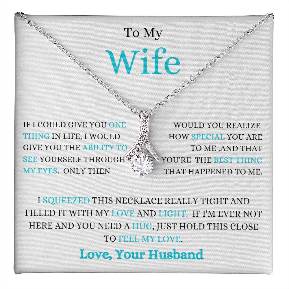 TO MY WIFE ALLURING BEAUTY NECKLACE