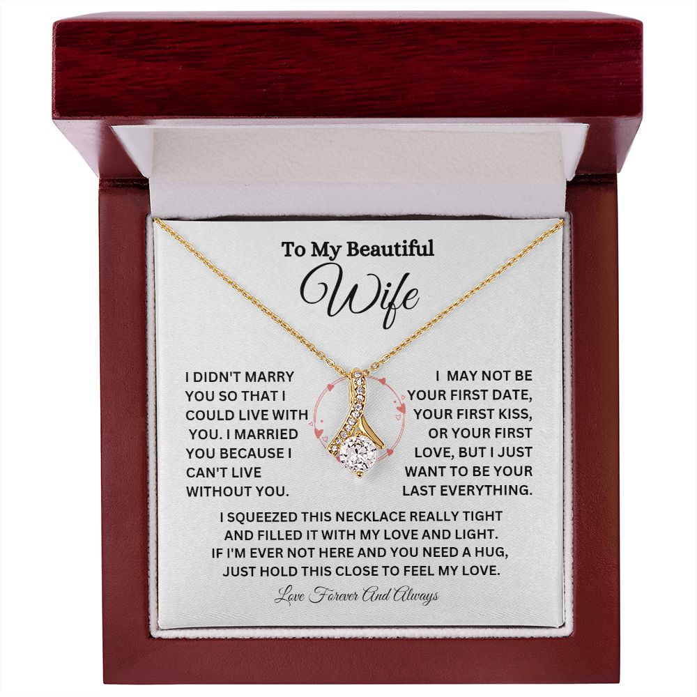 TO MY BEAUTIFUL WIFE ALLURING BEAUTY NECKLACE