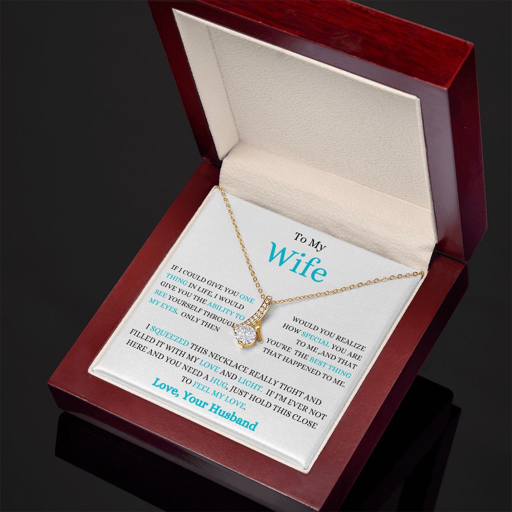 TO MY WIFE ALLURING BEAUTY NECKLACE